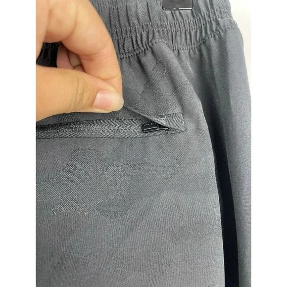 Athleta Women's Black Brooklyn Camo Lux Jacquard Stretch Pull On Jogger Pants 0 - Picture 6 of 8